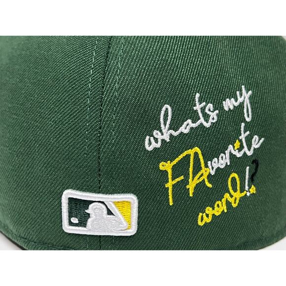 New Era San Francisco Giants Hat Oakland A's Green and Yellow Battle of … - Picture 2 of 7